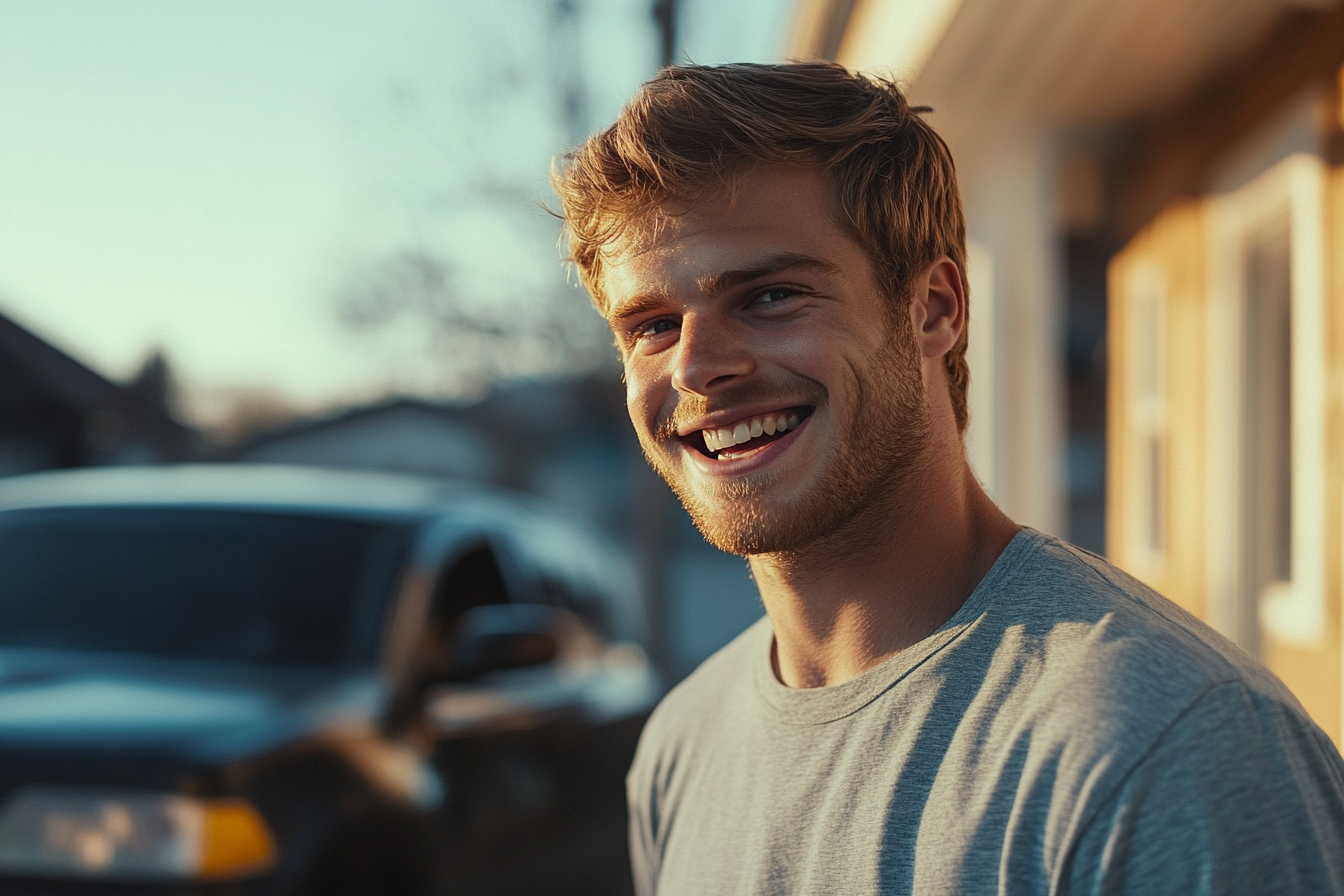 A man smiling | Source: Midjourney
