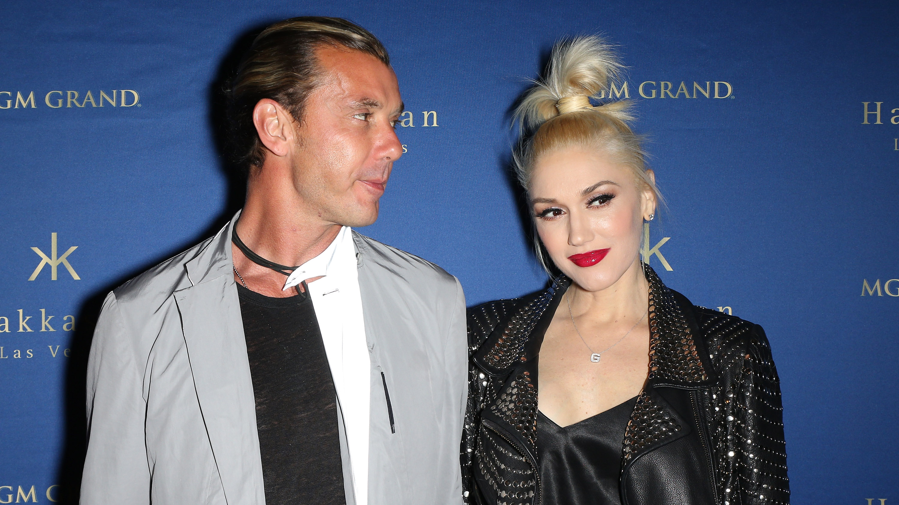 Gavin Rossdale and Gwen Stefani, arrive at Hakkasan Las Vegas Restaurant and Nightclub at the MGM Grand Hotel/Casino on April 26, 2014 in Las Vegas, Nevada. | Source: Getty Images