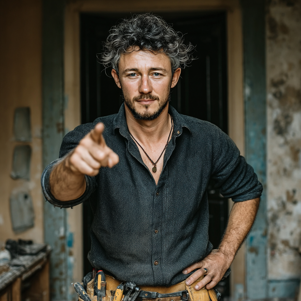 A man pointing | Source: Midjourney