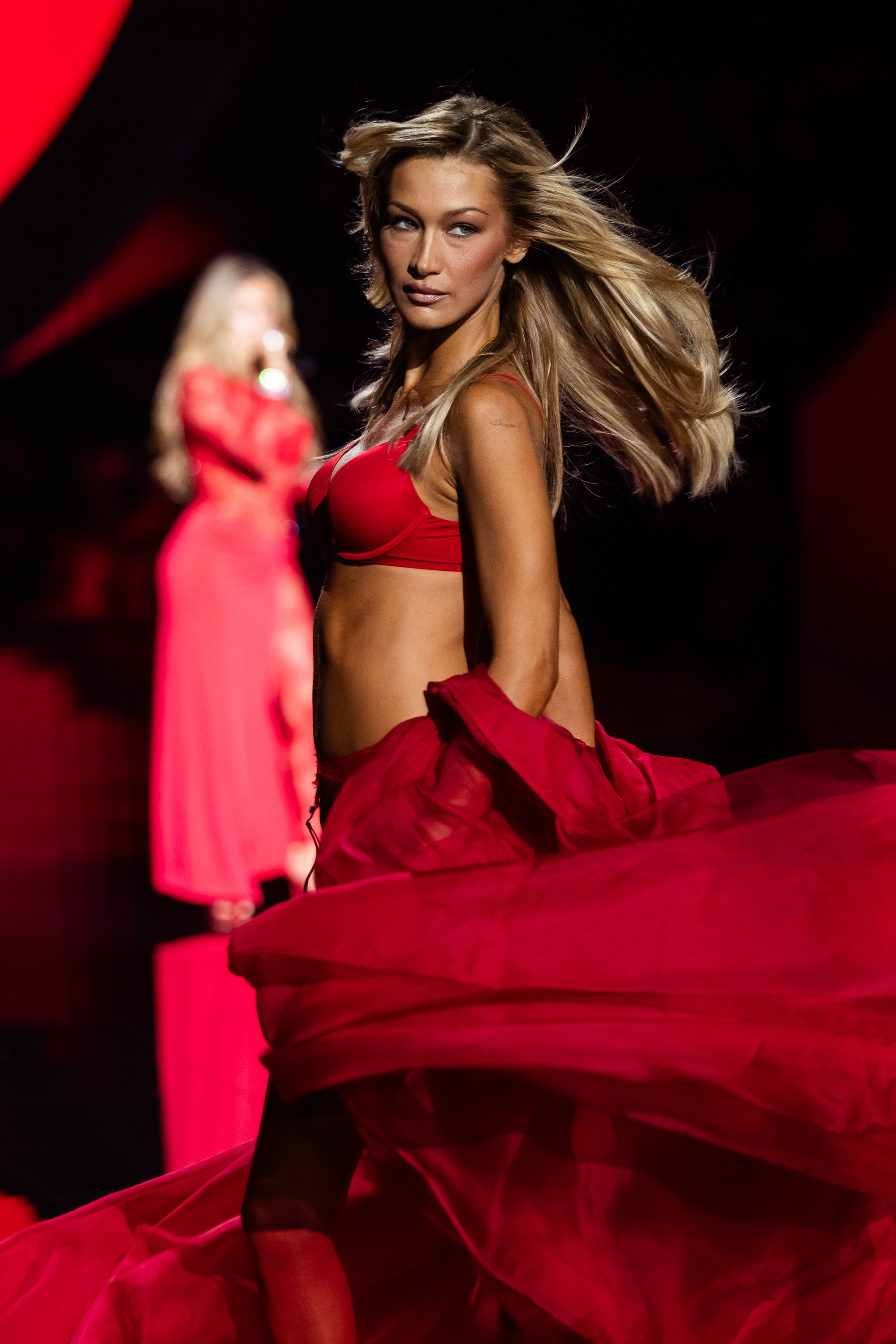 Bella Hadid walks the runway at the 2025 Victoria Secret Fashion Show held at Steiner Studios on October 15, 2025, in New York. | Source: Getty Images