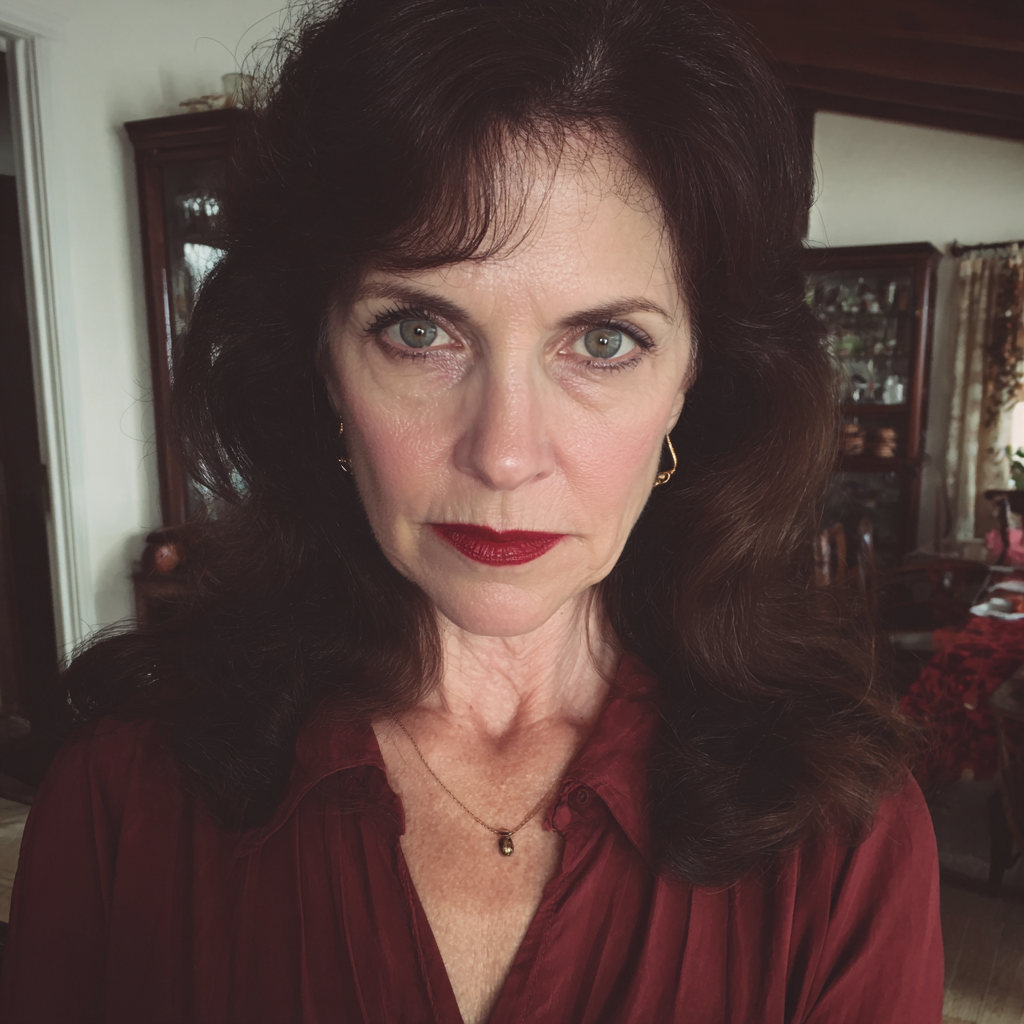 A close up of a stern older woman | Source: Midjourney