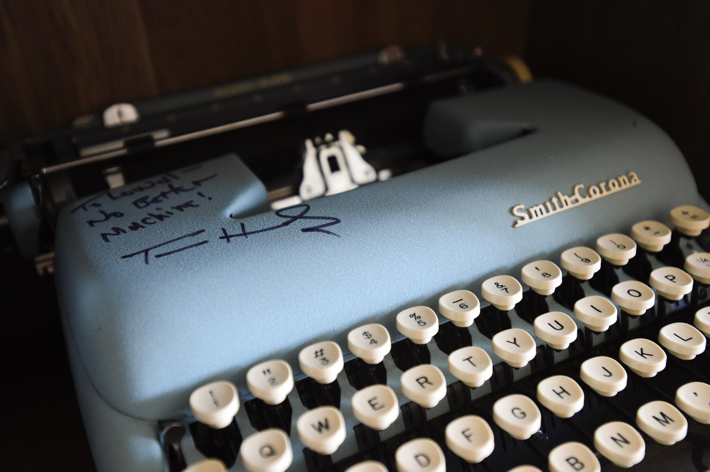 Tom Hanks' autographed typewriter | Source: Getty Images