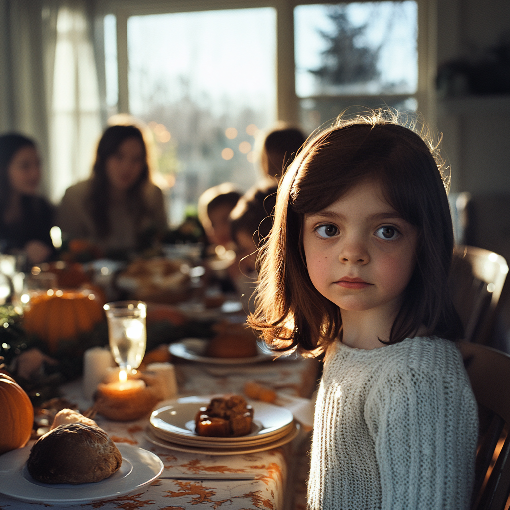 A little girl talking | Source: Midjourney