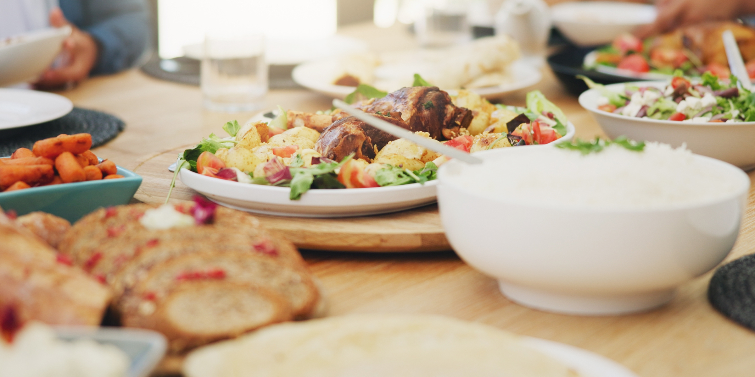 Dinner on a table | Source: Shutterstock