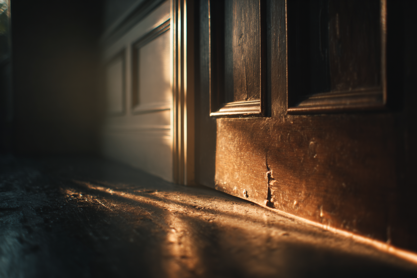 A close-up shot of a door | Source: Midjourney