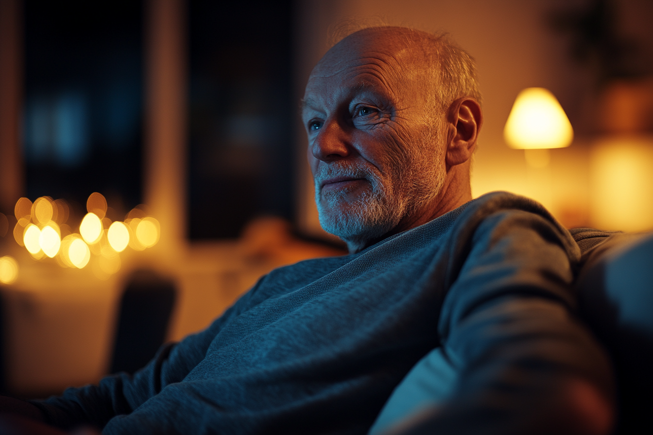 A man sitting in his house | Source: Midjourney