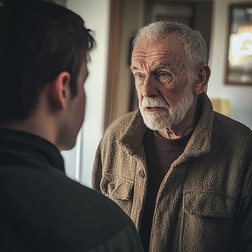 Man confronting a senior man | Source: Midjourney