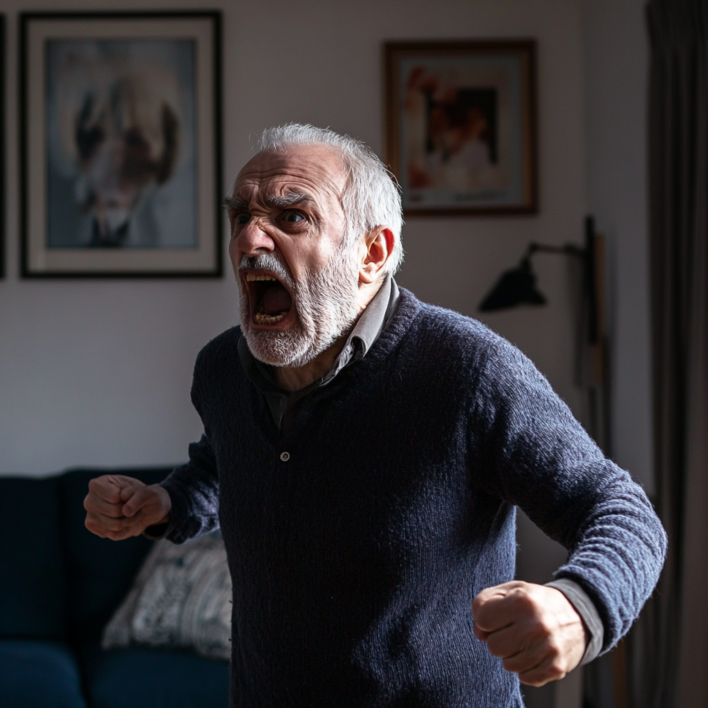 An angry elderly man | Source: Midjourney