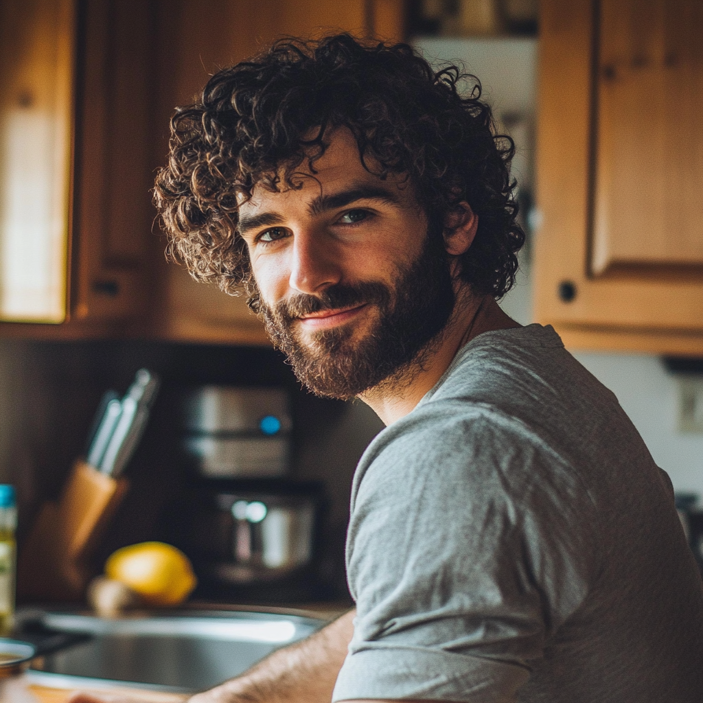 Un homme dans la cuisine | Source : Midjourney