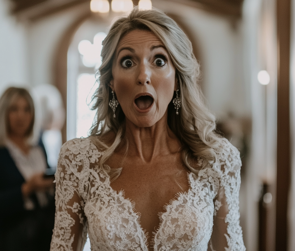 A shocked bride | Source: Midjourney