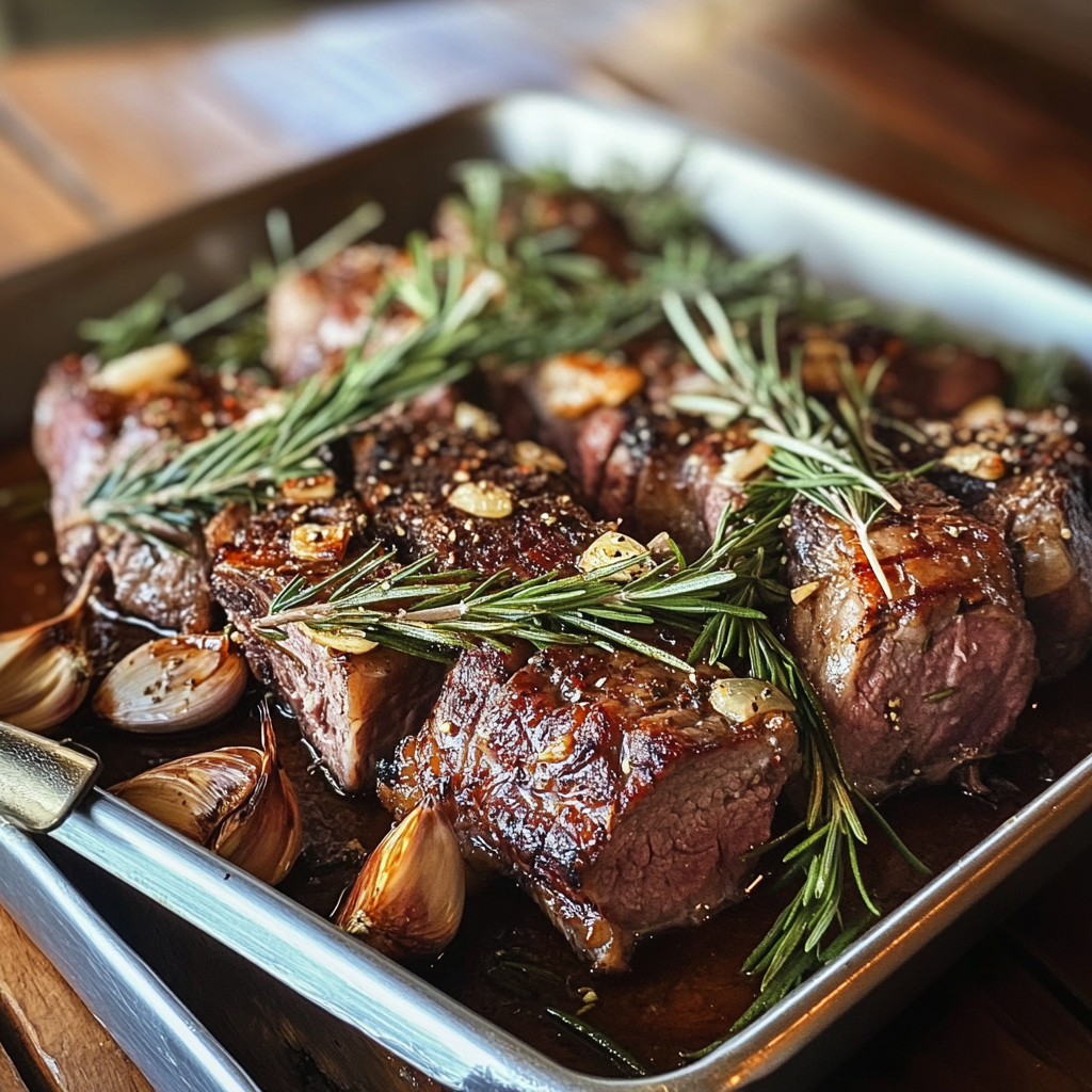 A tray of lamb | Source: Midjourney