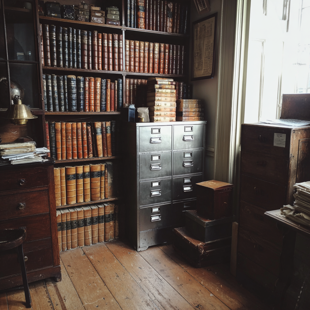 The interior of an archival room | Source: Midjourney