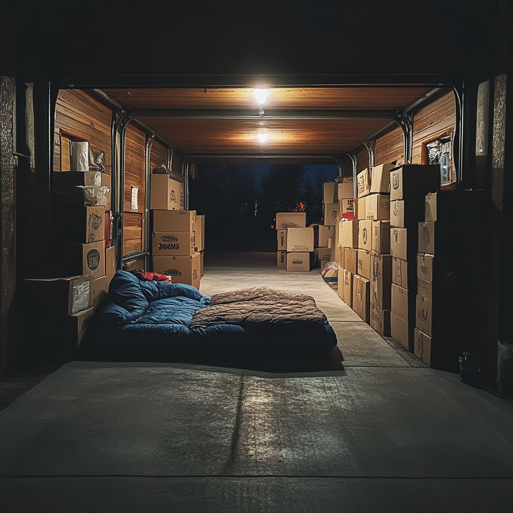 The interior of a garage | Source: Midjourney