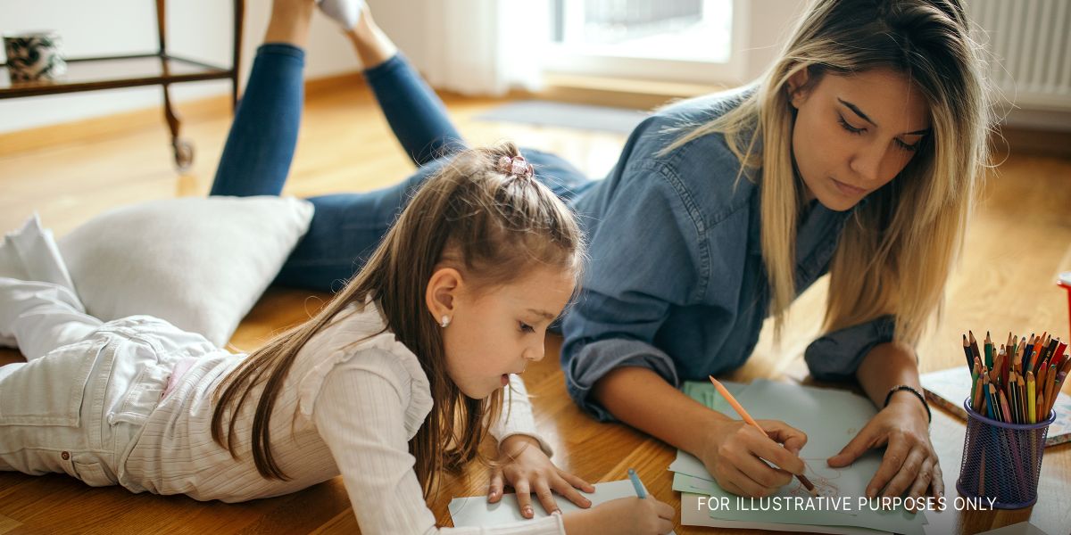 Woman and child doing productive activities at home | Source: Getty Images