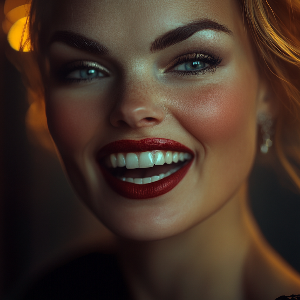 Uma mulher sorrindo | Fonte: Midjourney