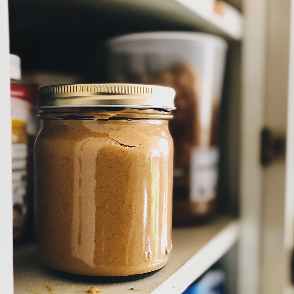 A jar of peanut butter | Source: Midjourney