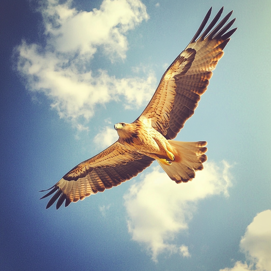 A flying eagle | Source: Midjourney