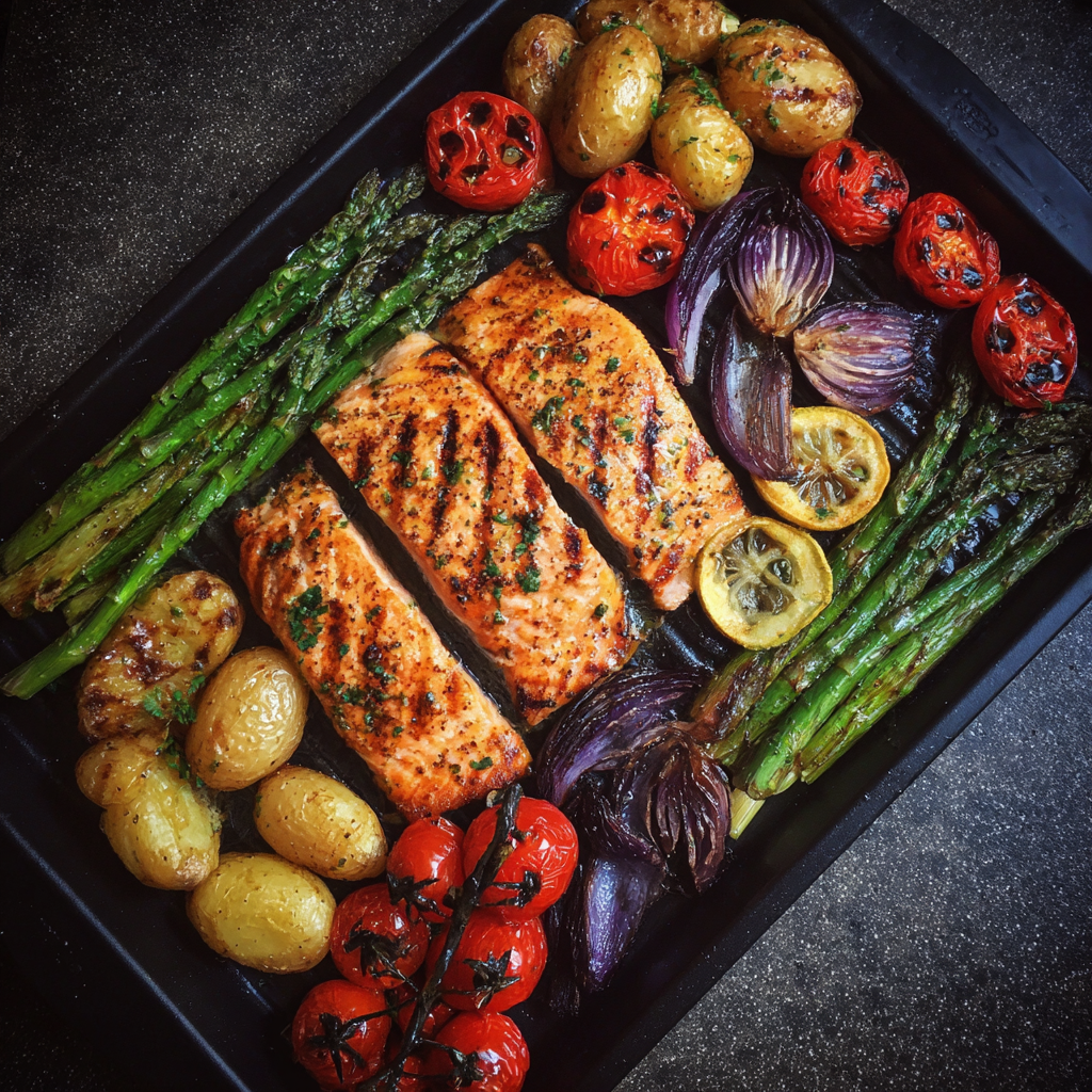 Food on a tray | Source: Midjourney