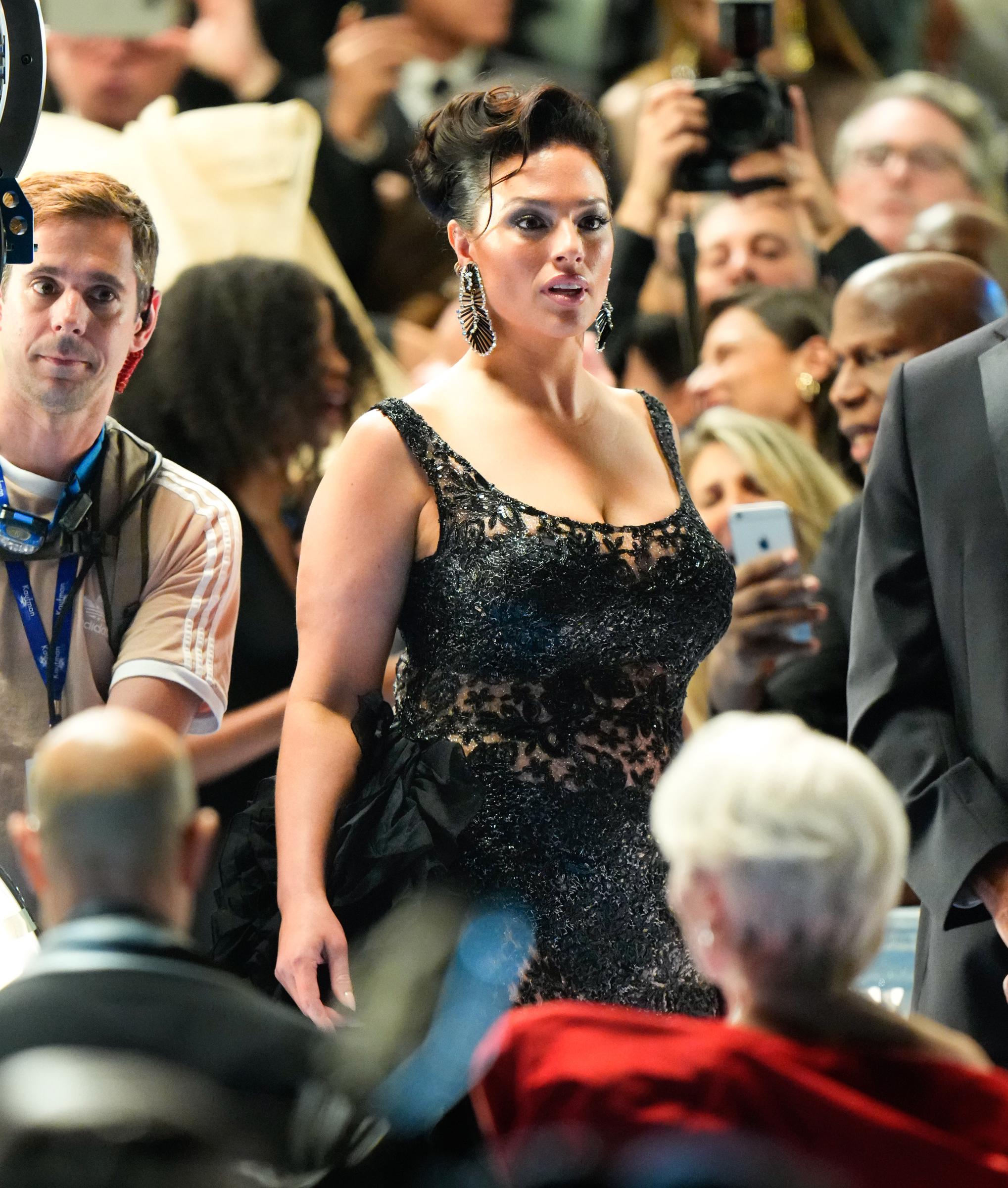 Ashley Graham is seen on the set of "The Devil Wears Prada 2" on August 1, 2025 in New York City. | Source: Getty Images