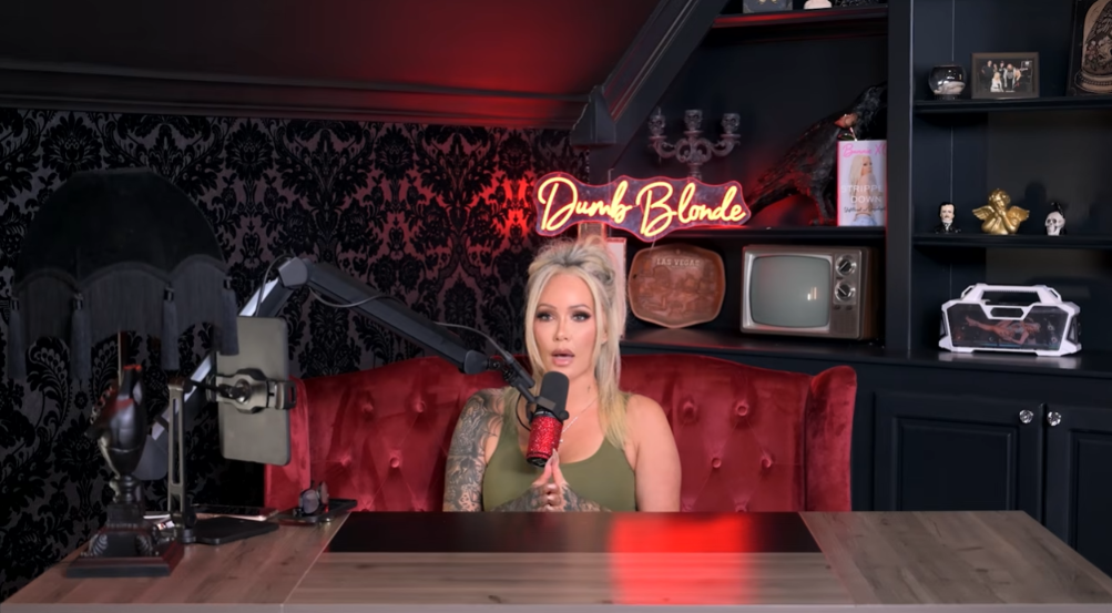 Bunnie Xo during an episode of her "Dumb Blonde" podcast, published June 18, 2026. | Source: YouTube/Dumb Blonde Podcast