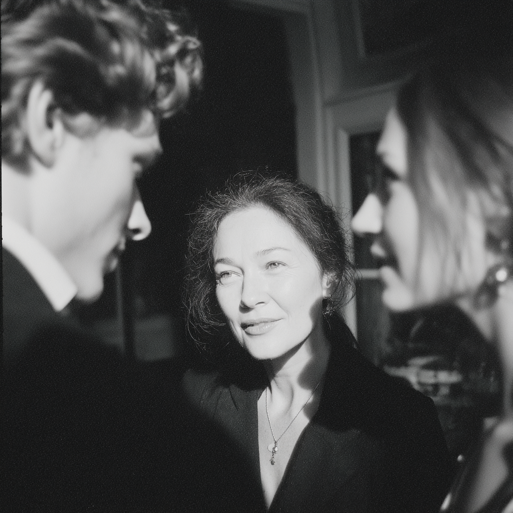 A mean woman talking to her son | Source: Midjourney