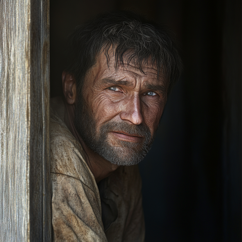 A man standing in his house | Source: Midjourney