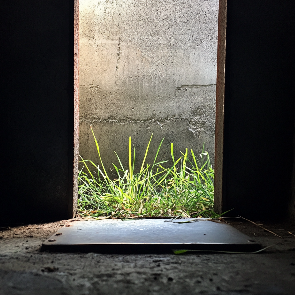 An open hatch in a basement | Source: Midjourney