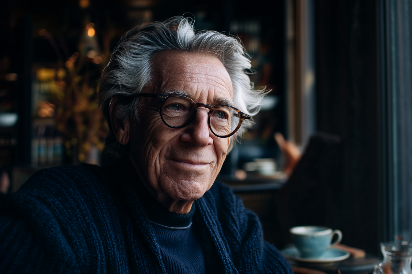 An older man smiling | Source: Midjourney