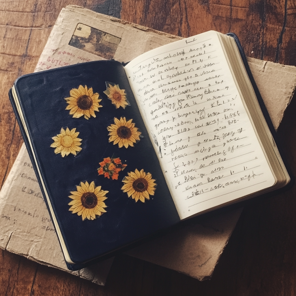 An open diary | Source: Midjourney
