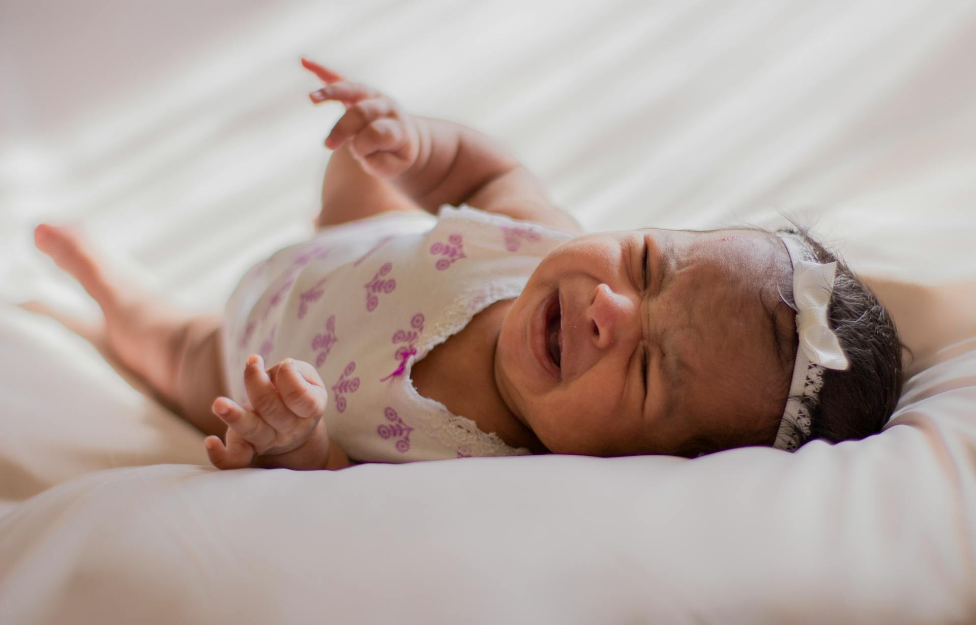 A baby crying | Source: Pexels