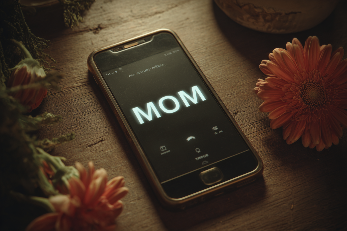 A phone on a desk | Source: Midjourney