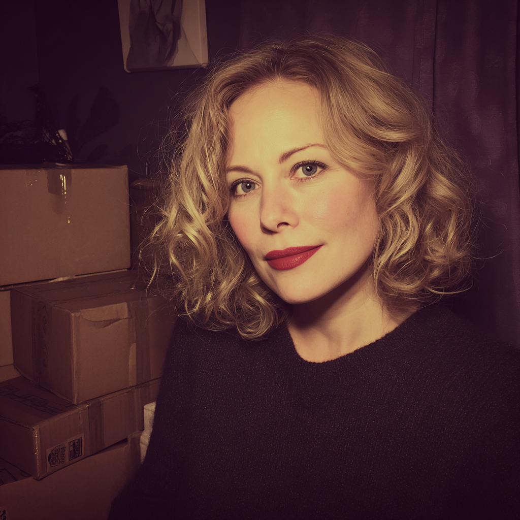 A smug woman with red lipstick | Source: Midjourney
