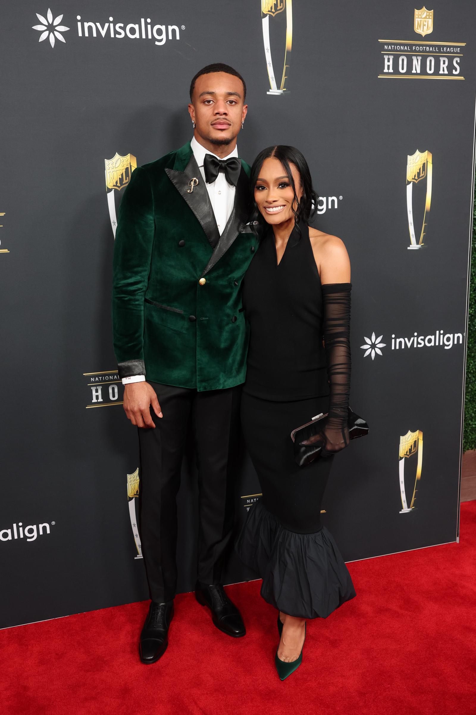 Patrick Surtain II and Michelle Surtain posing at the 14th Annual NFL Honors | Source: Getty Images