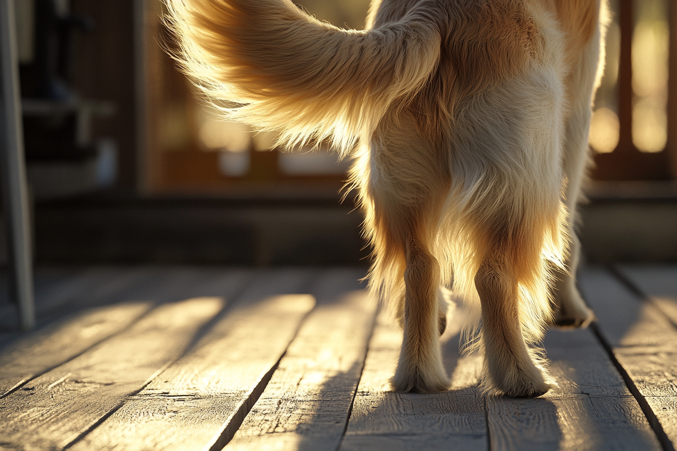A close-up shot of a dog's tail | Source: Midjourney