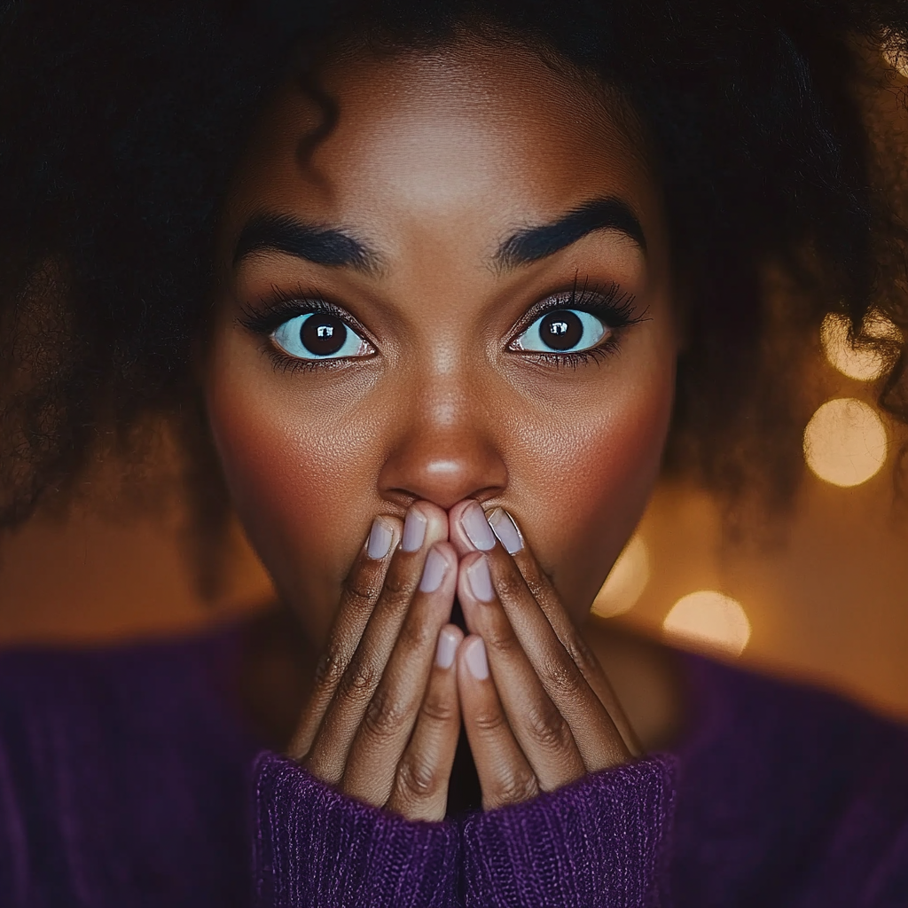 An utterly stunned woman | Source: Midjourney