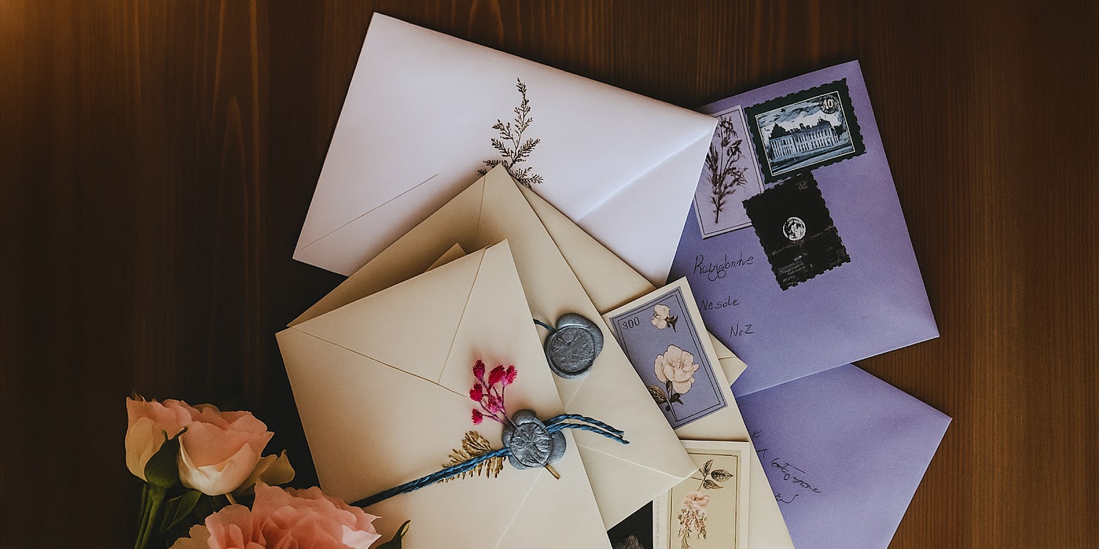 Stack of envelopes. | Source: Sora