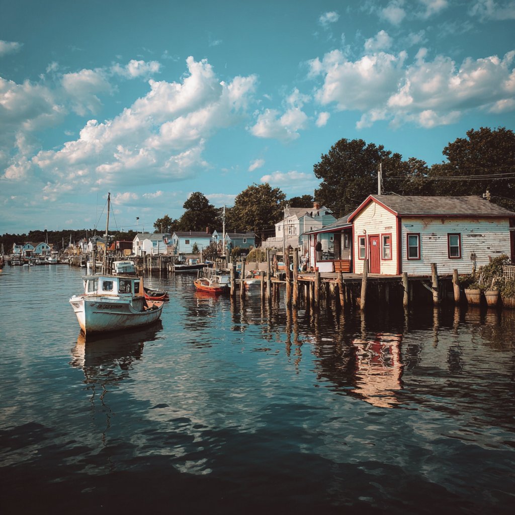 A small coastal town | Source: Midjourney