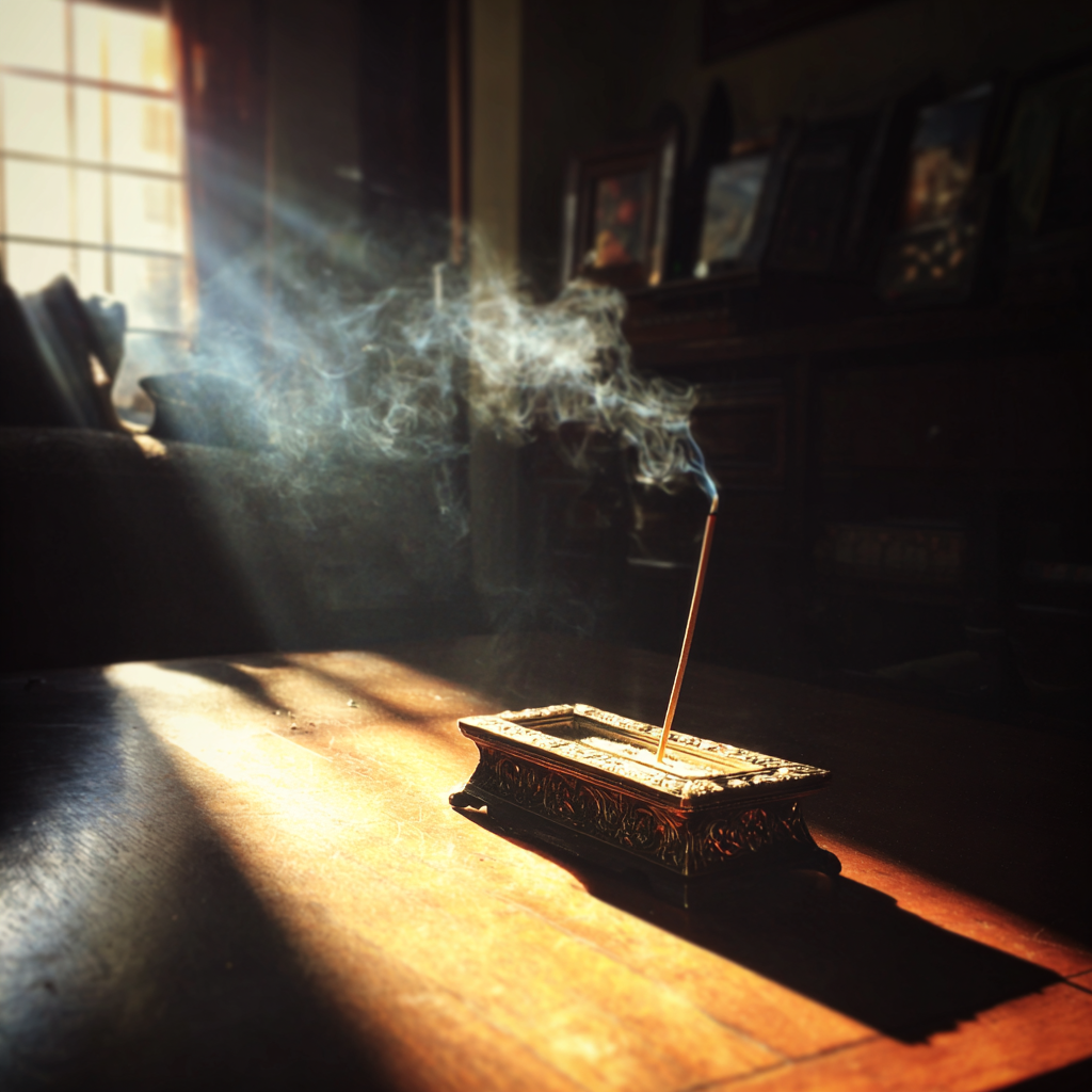 A lit incense stick | Source: Midjourney