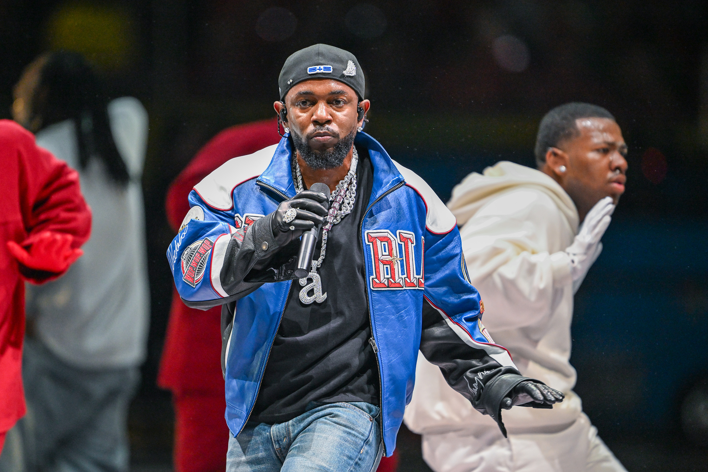 Kendrick Lamar performs at the halftime show during Super Bowl LIX on February 9, 2025, in New Orleans, Louisiana. | Source: Getty Images