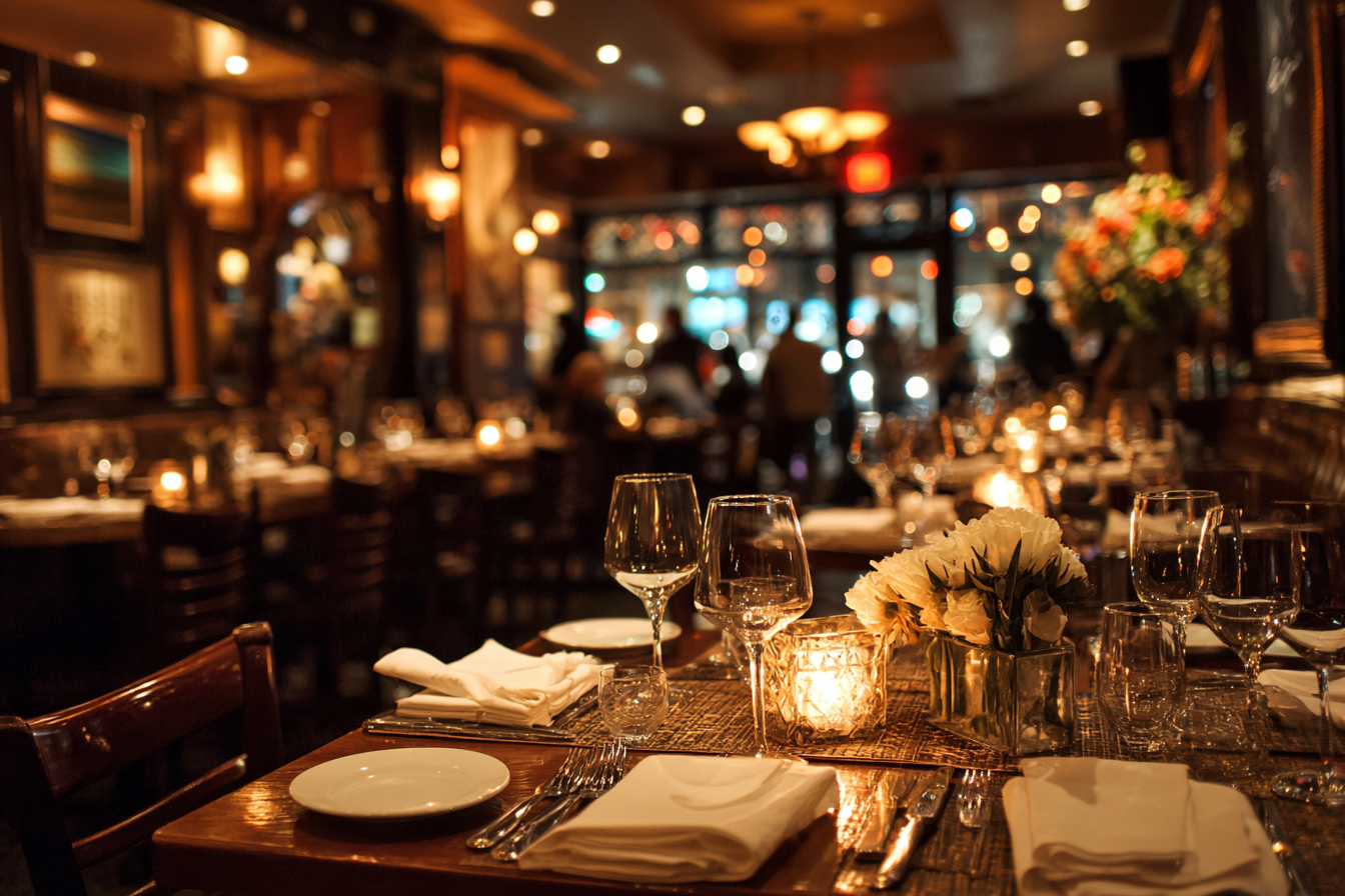 A restaurant interior | Source: Midjourney
