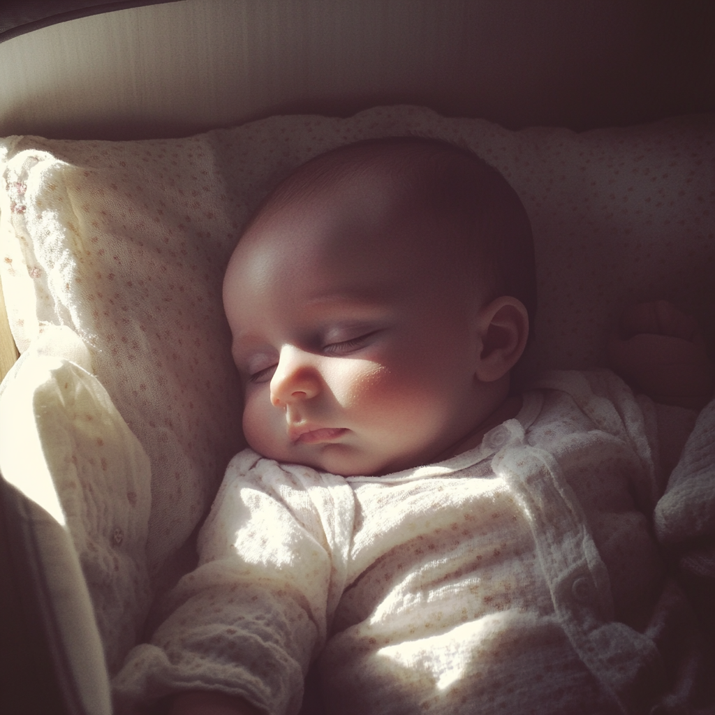 A sleeping baby girl | Source: Midjourney