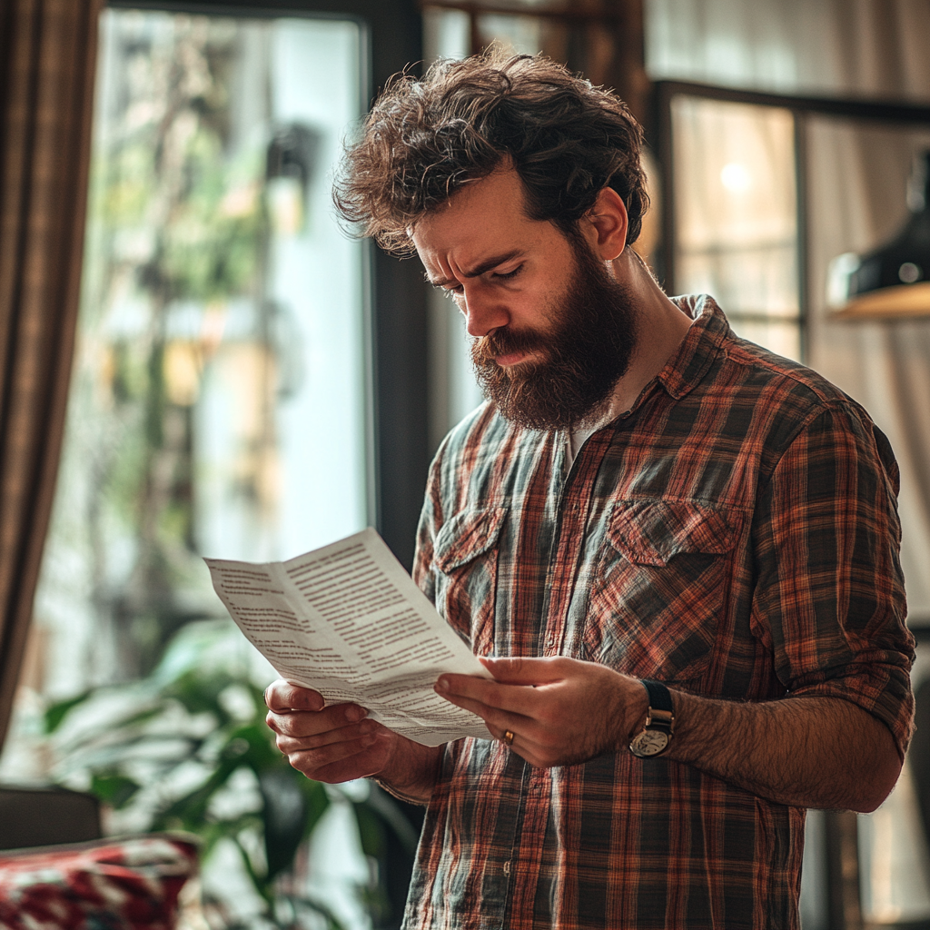 A man reading a list | Source: Midjourney