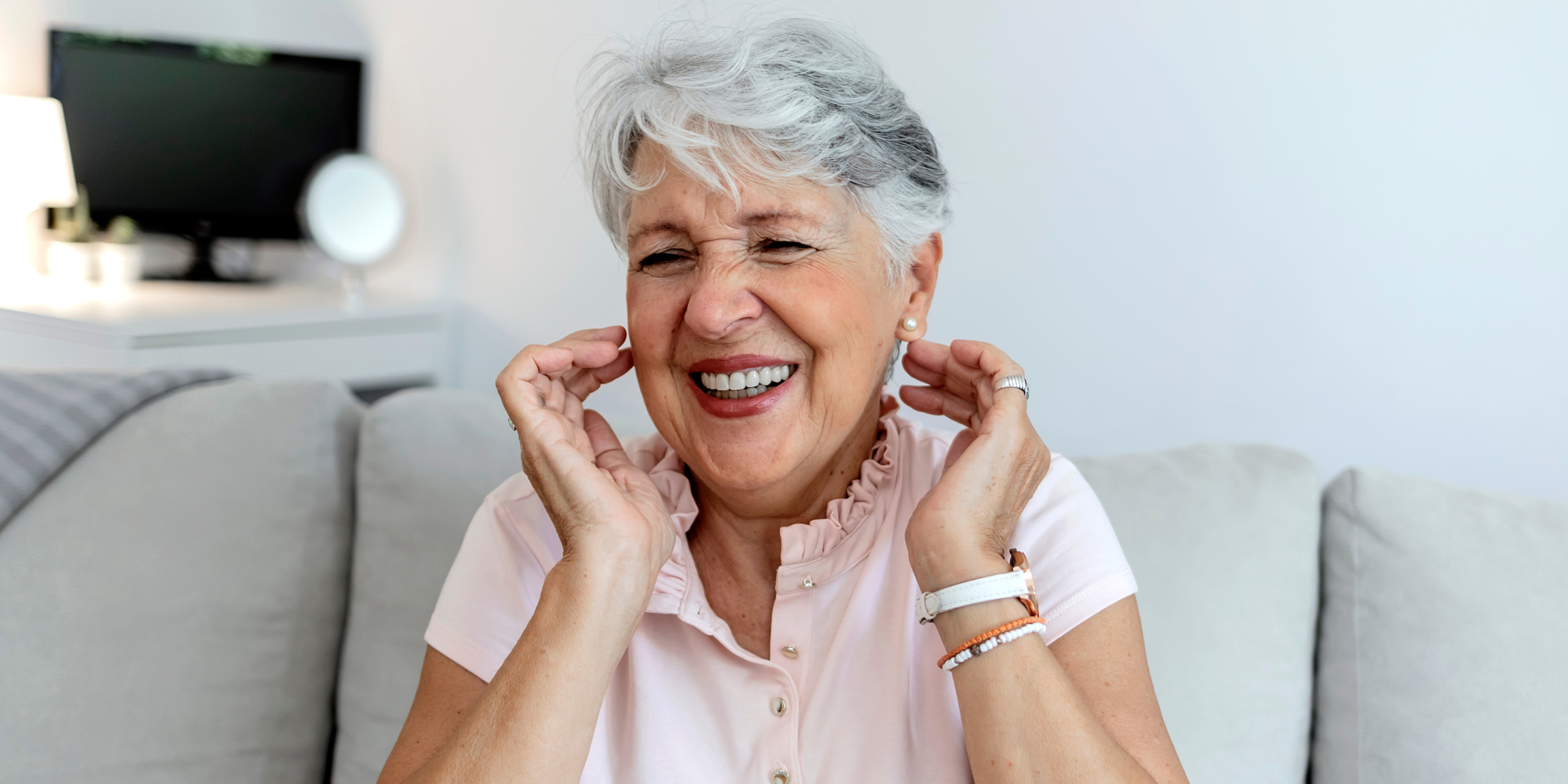 A happy older woman | Source: Shutterstock