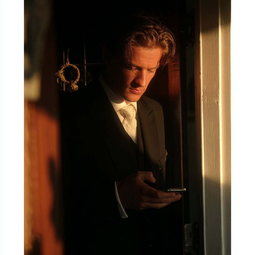 A man using his cellphone | Source: Midjourney