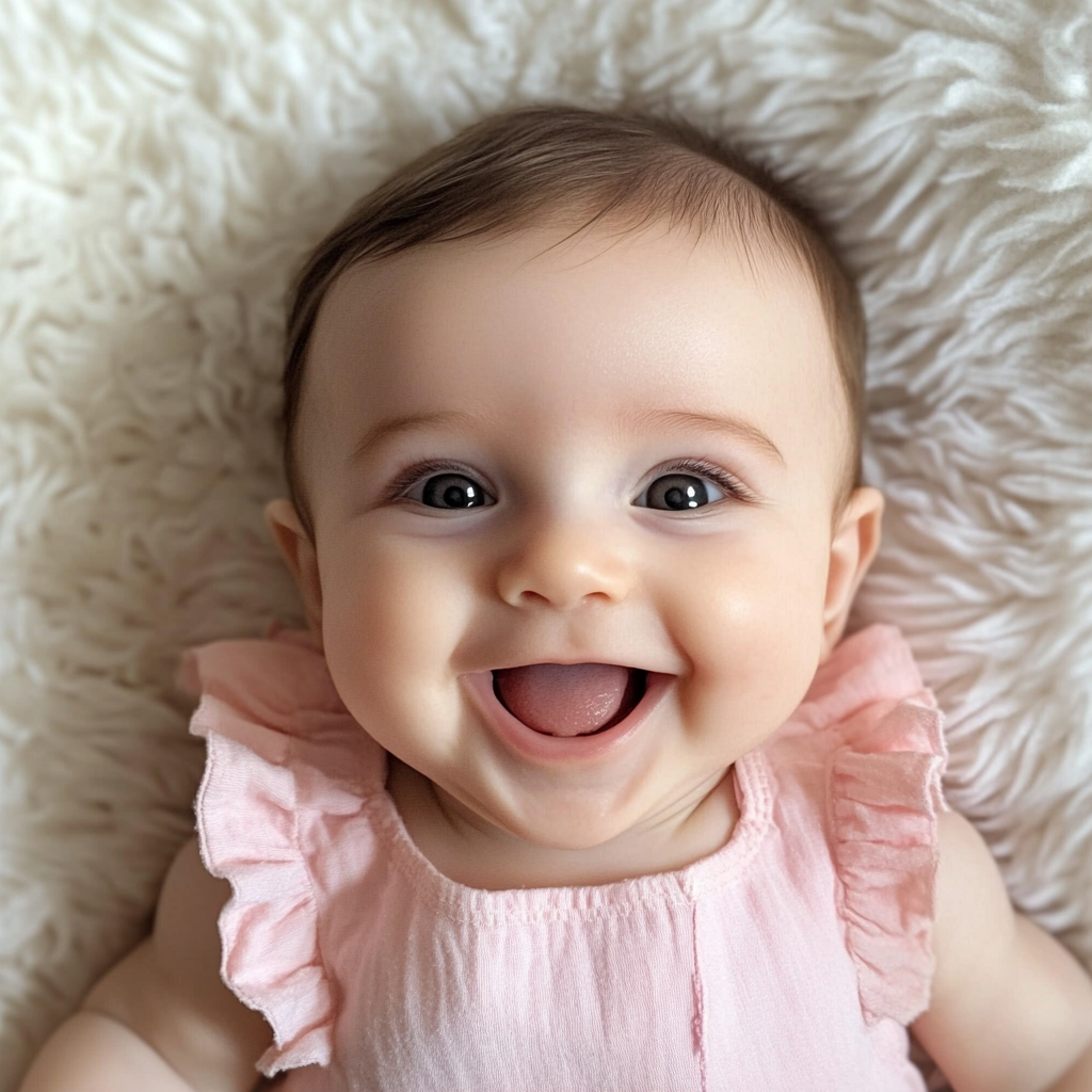A close up of a beautiful baby girl | Source: Midjourney