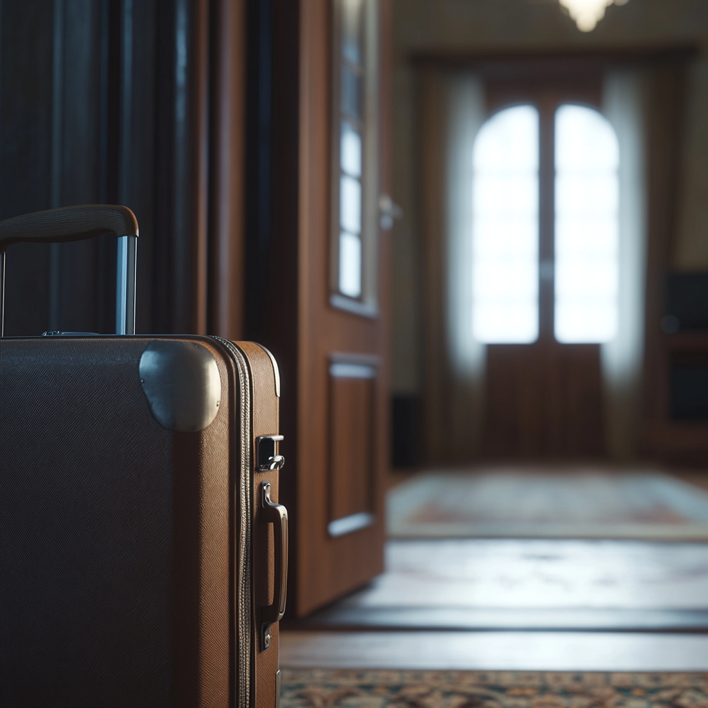 A suitcase by the door | Source: Midjourney