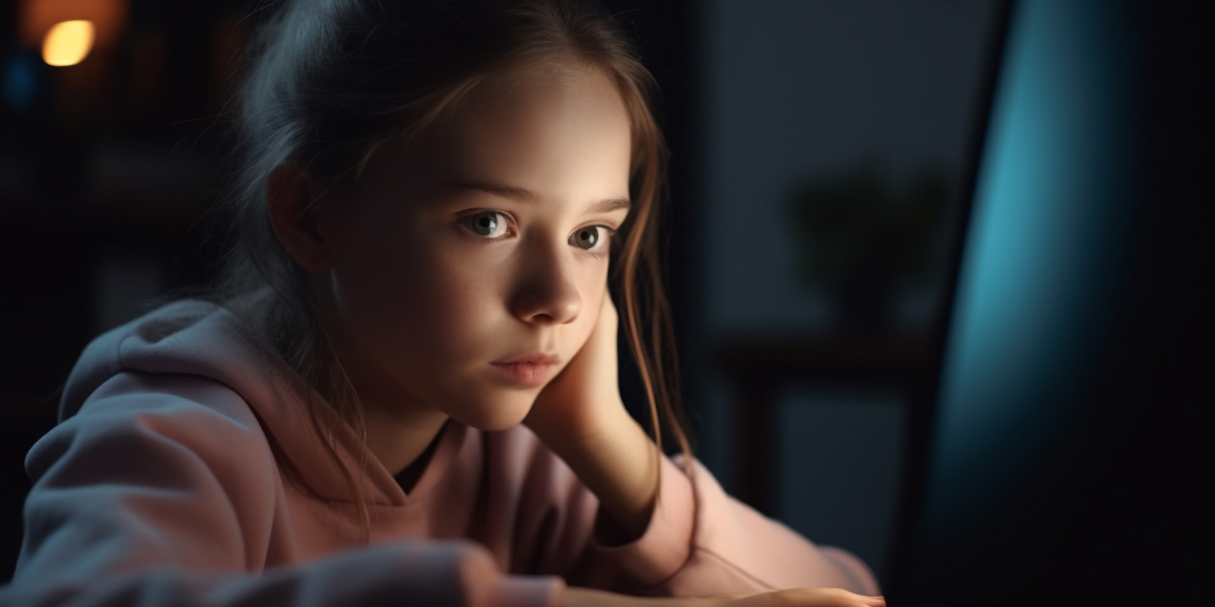 A little girl with a hand on her face | Source: Freepik