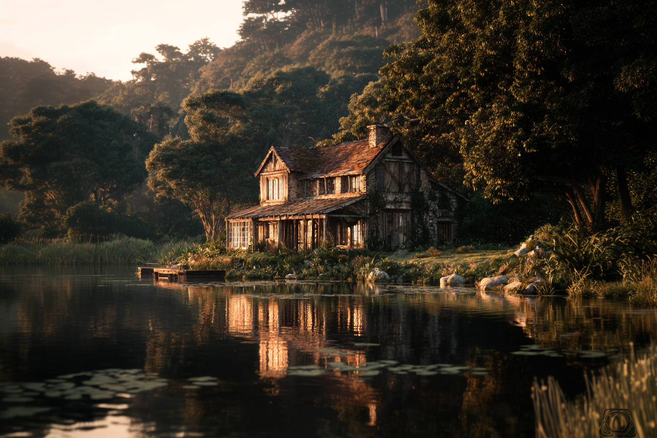 A badly-maintained lake house | Source: The Celebritist