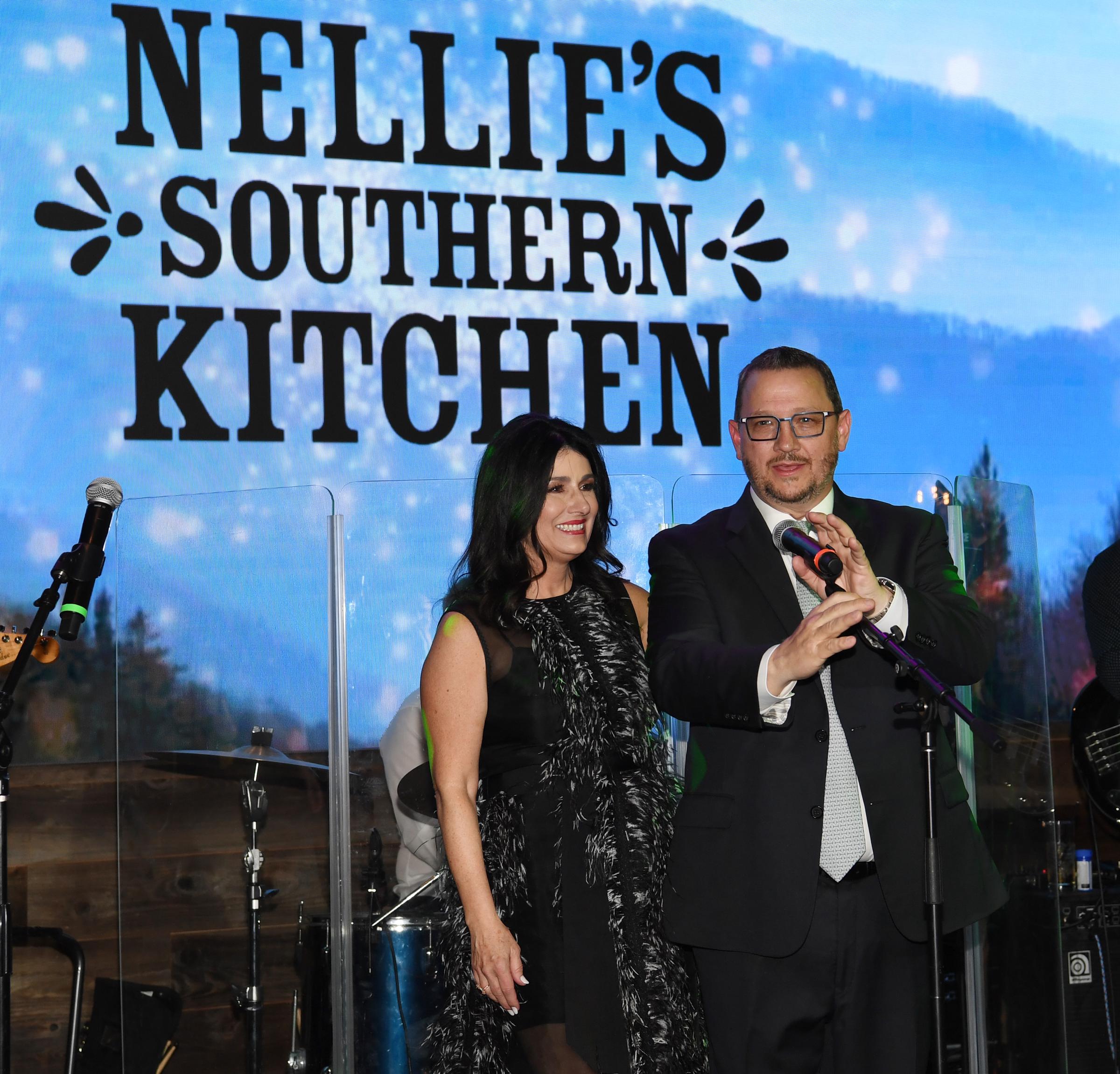 Denise Jonas and Kevin Jonas Sr. at the grand opening of their family restaurant Nellie's Southern Kitchen at MGM Grand on June 4, 2022, in Las Vegas, Nevada. | Source: Getty Images