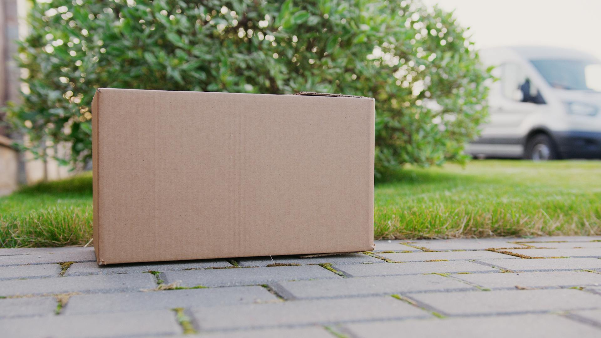 A package on a front path | Source: Pexels